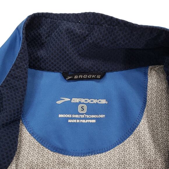Brooks Full Zip Jacket‎ S Women Blue Black Reflective Running Shelter Technology - Picture 4 of 12